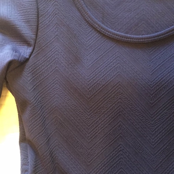 Navy blue quarter sleeve dress - Picture 2 of 3